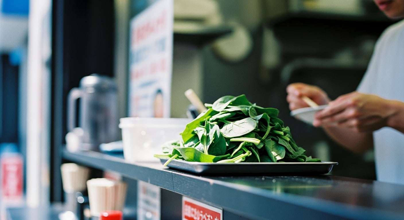 ほうれん草トッピングが人気の理由 | 横浜家系ラーメン 山道家