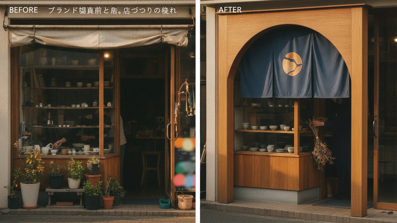 ブランドプラン導入前と後。店づくりの変化 | 山道家二毛作モデル