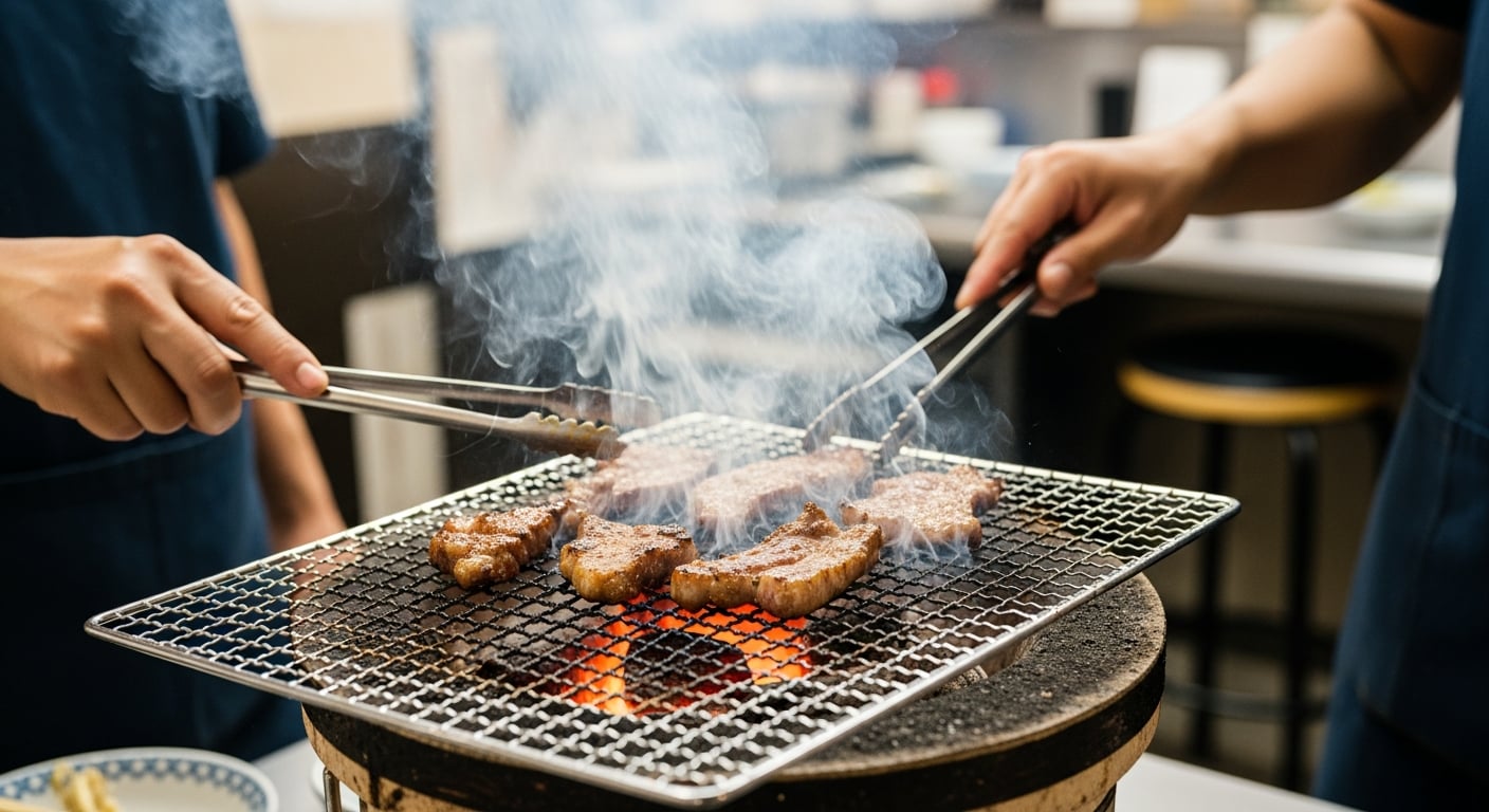 実は炭火だからこそ引き出せる旨味があります | 侍ホルモン　清水駅前店